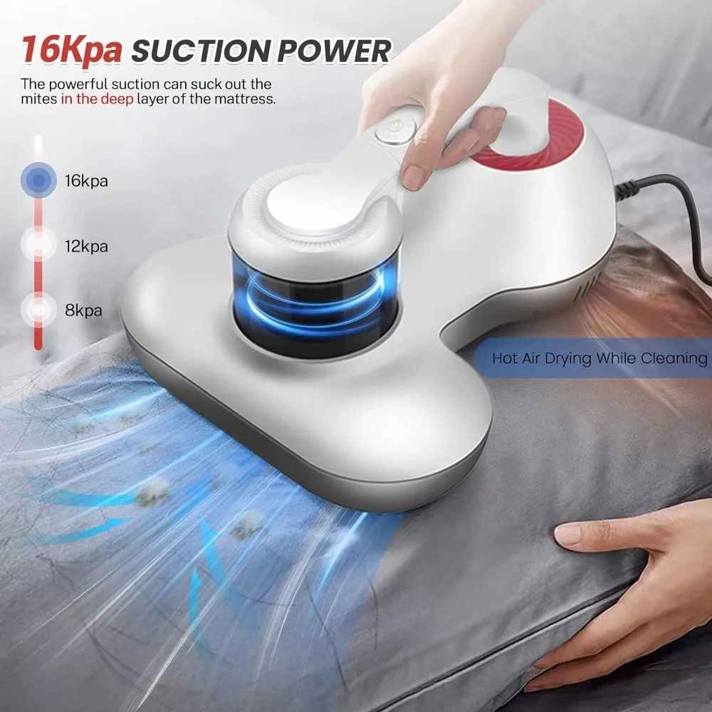 HAOYUNMA  Bed Vacuum Cleaner with Powerful Suction Upgraded Handheld Mattress Vacuum Cleaner for Bed Sheet Pillow Couch