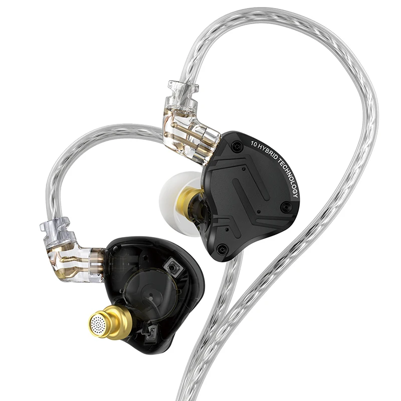 

KZ ZS10 Pro 2 Metal Earphone HIFI In-Ear Bass Earbud 4-Level Tuning Switch Headphone Sport Monitor Sound Noise Reduction Headset