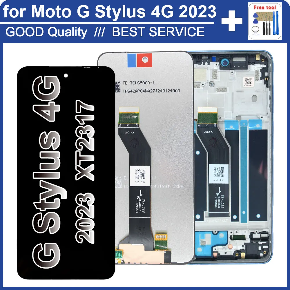 

6.5" LCD for Motorola Moto G Stylus 4G 2023 XT2317 LCD Display Touch Screen Digiziter for Moto G Stylus 4G 2023 XT2317-1-2-3 LCD