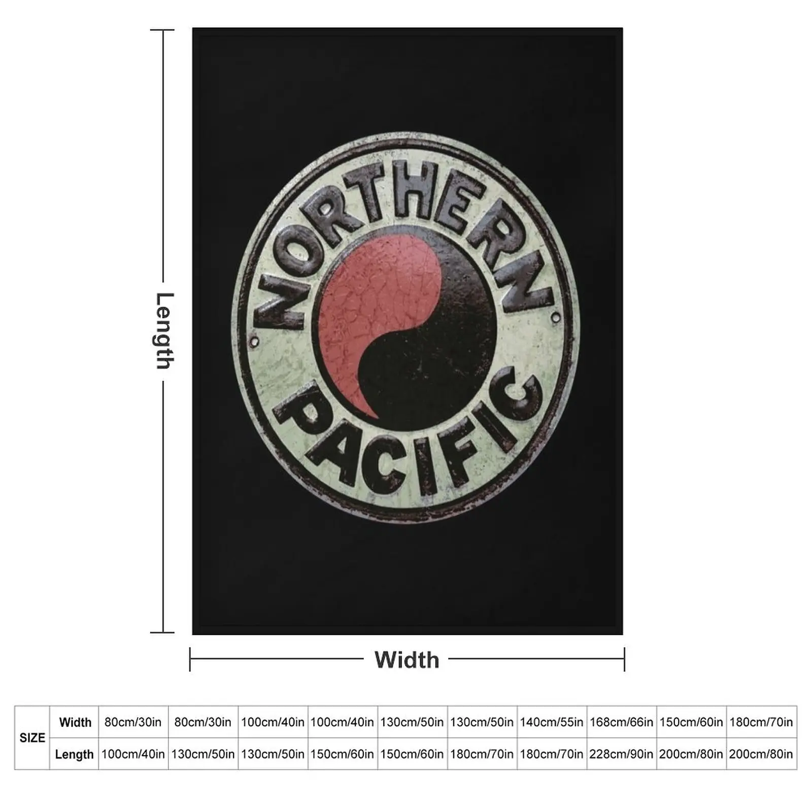 Northern Pacific Railroad USA Throw Blanket Tourist Decorative Sofas halloween Soft Big Decorative Beds funny gift Blankets