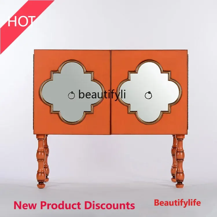 A9344 TV Bench for Bedroom Light Luxury Entry Door Entrance Cabinet Model Room Curio Cabinet Designer Furniture