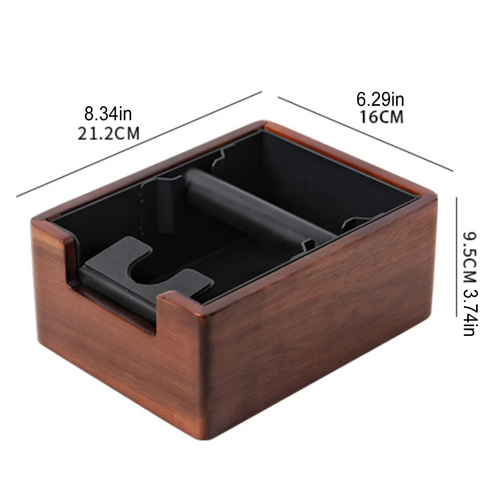 Secchio per scorie in Silicone rimovibile da 1,5 litri in legno secchio per residui di caffè Espresso strumenti per caffè scatola per scorie uso domestico strumento per Bar