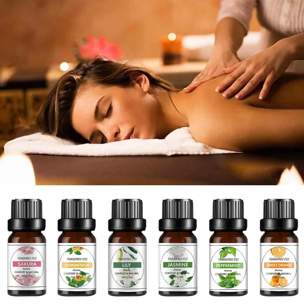 10ML Pure Natural Botanical Aromatherapy Massage Oil Humidifier Aroma Candle Making Air Freshener DIY Perfume