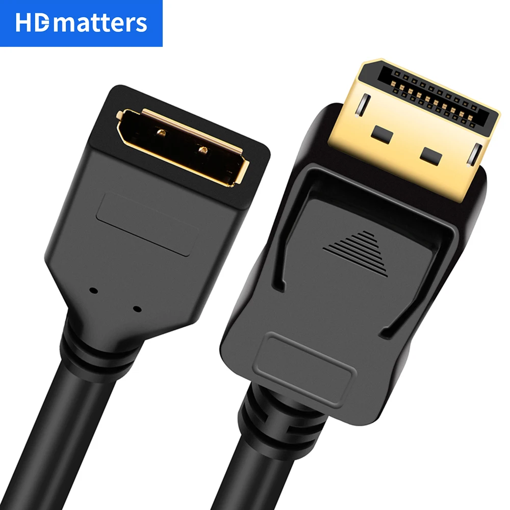 DisplayPort extension cable 4K Long DisplayPort Male to Female cord extension 3M 1.8M 144Hz 2K DP male to DP female extender