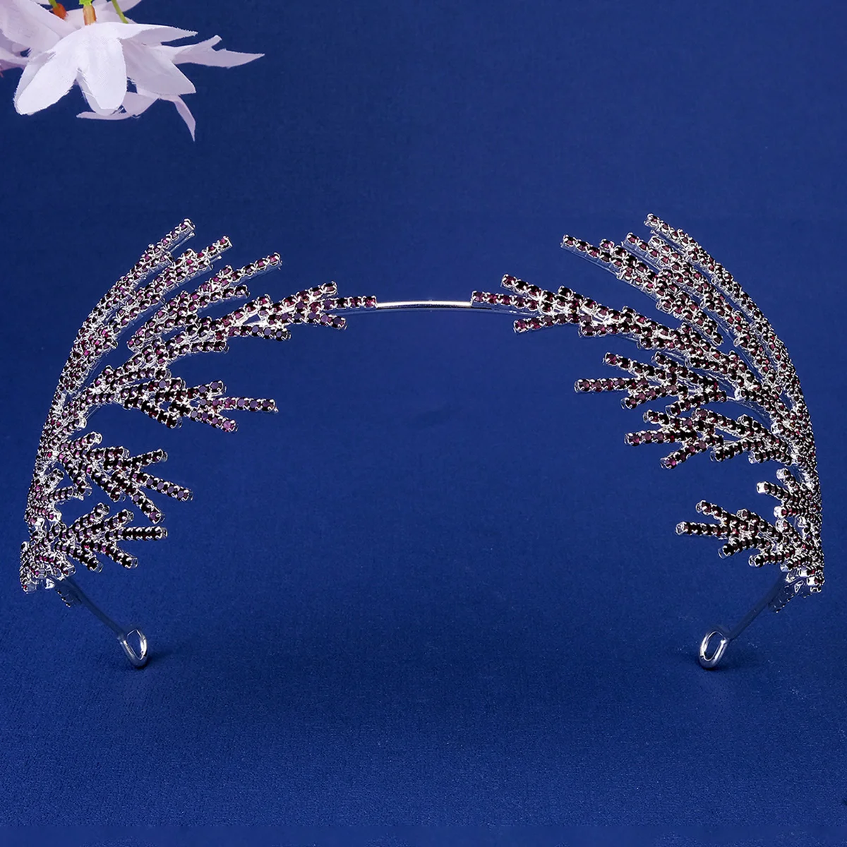 Bridal Hair Silver Handmade Hair Accessories Crystal Wedding Ladies Bling Rhinestone Crown Girls Headpiece Jewelry For Women image 4