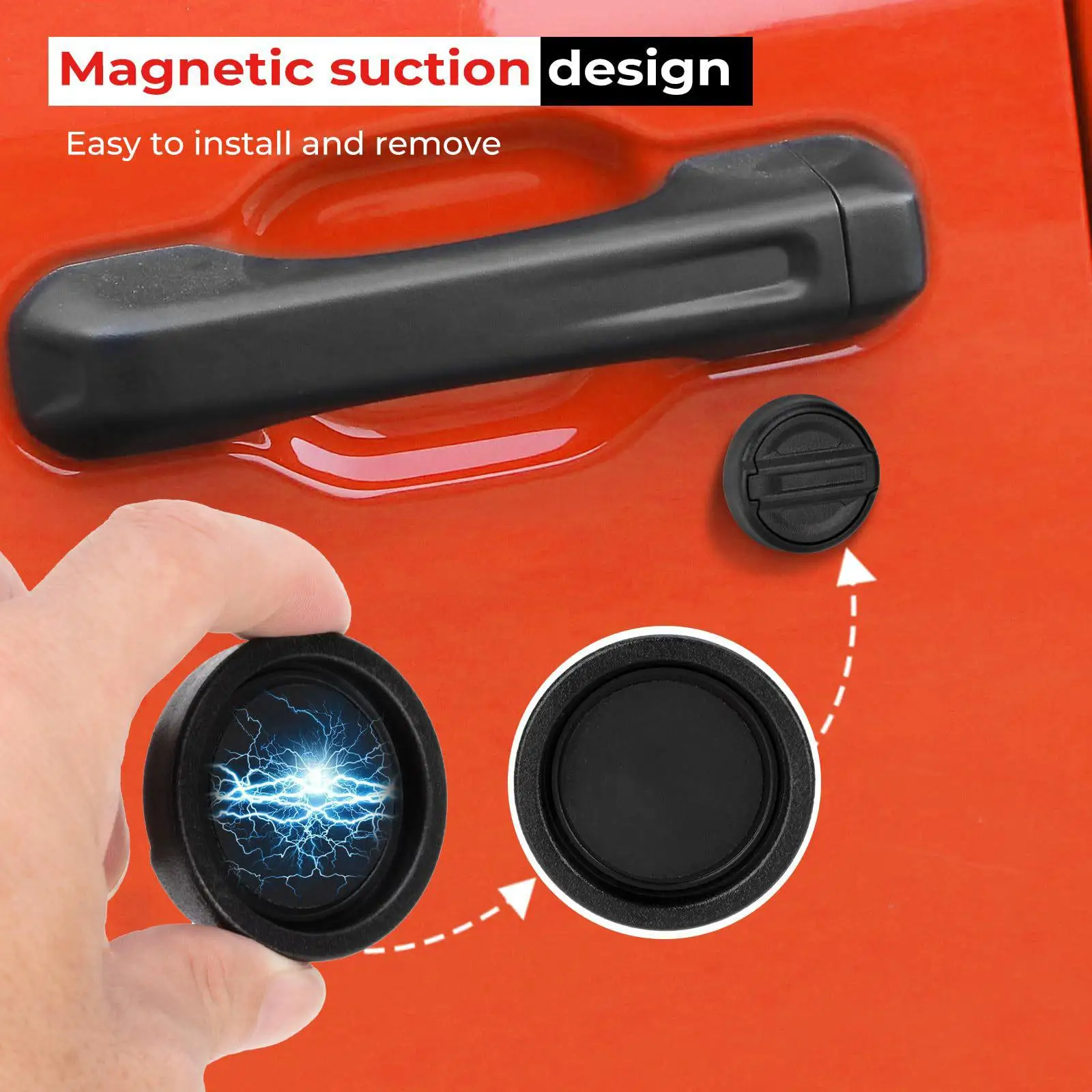 Keyhole Cover For Car 2 Pieces Front Lock Protector Door Lock Covers For Home Garage Workshop Road Trip Daily Commute Long Drive view 5