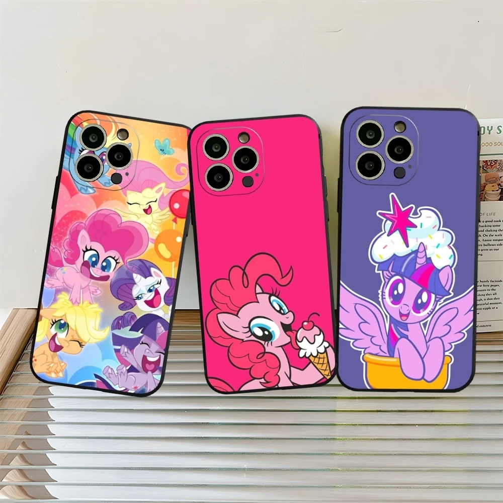 L-LittleS P-PonyS Phone Case Fundas for iphone 13 11 15ProMax 14 12 Pro Xs Max Mini Xr X 7 8 6 Plus Coque