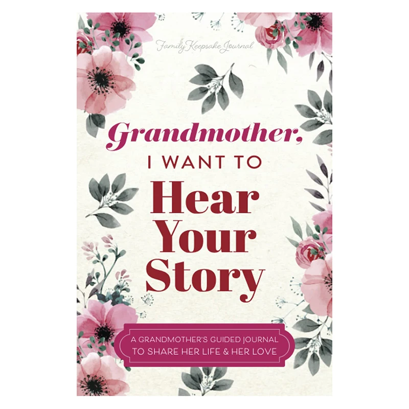 Grandfather/Grandmother I Want To Hear Your Story Guided Journal Multipurpose Journal Book Portable Notebook School Parents Gift