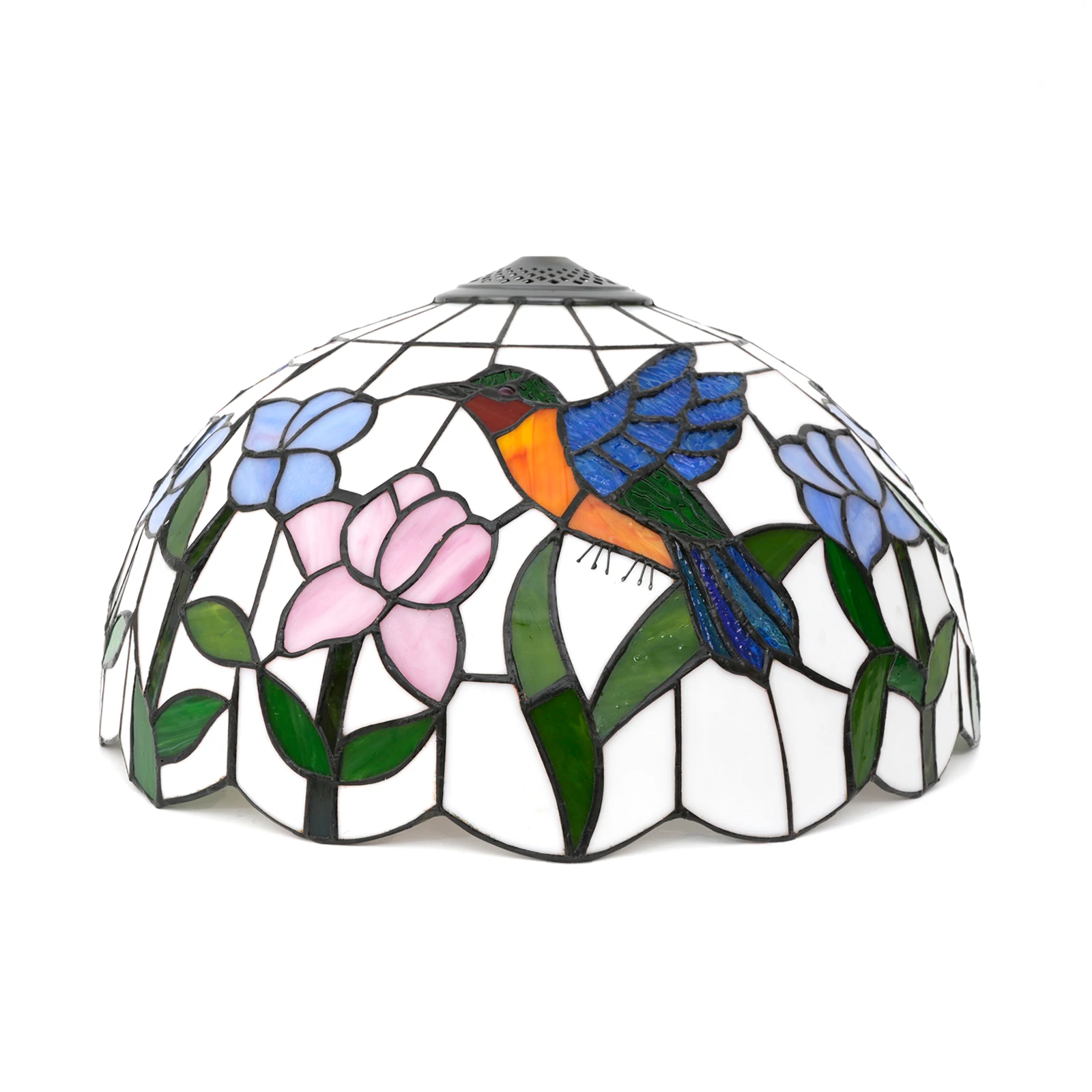 Large Hummingbird Lamp Shade Replacement Only 16Inch Stained Glass Lampshade Fit For Table Lamps FLoor Lamp Ceiling Fixture Home