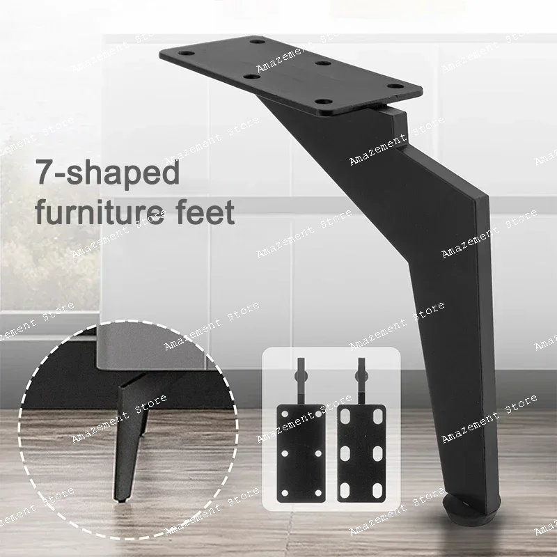 

4pcs light luxury metal sofa legs feet for tv cabinet tea table hardware adjustable metal table legs k8