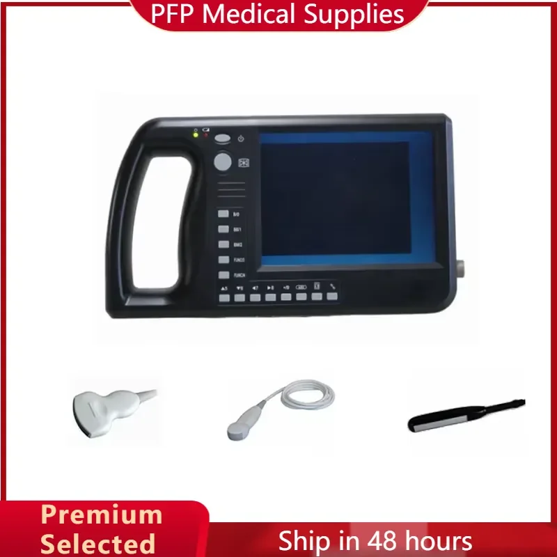 AP04 Portable Veterinary Scanner with Convex Probes for Animal Ecografia Ultrasonido Transducer X8 Laparoscopica