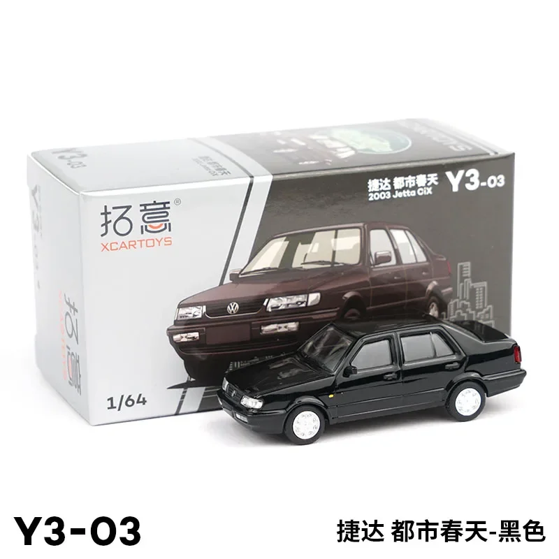 Diecast 1:64 Scale 2003 Jetta Cix Y3-03 Simulation Alloy Car Model Static Display Collectible Toy Gift Souvenir Decration