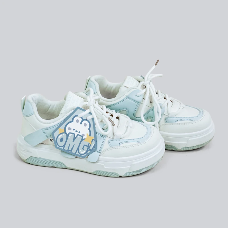 Amy and Michael 2024 New Lovely Girls Students Sports Casual Sneakers Female White Skateboard Shoes Women Low Top Anime Shoes