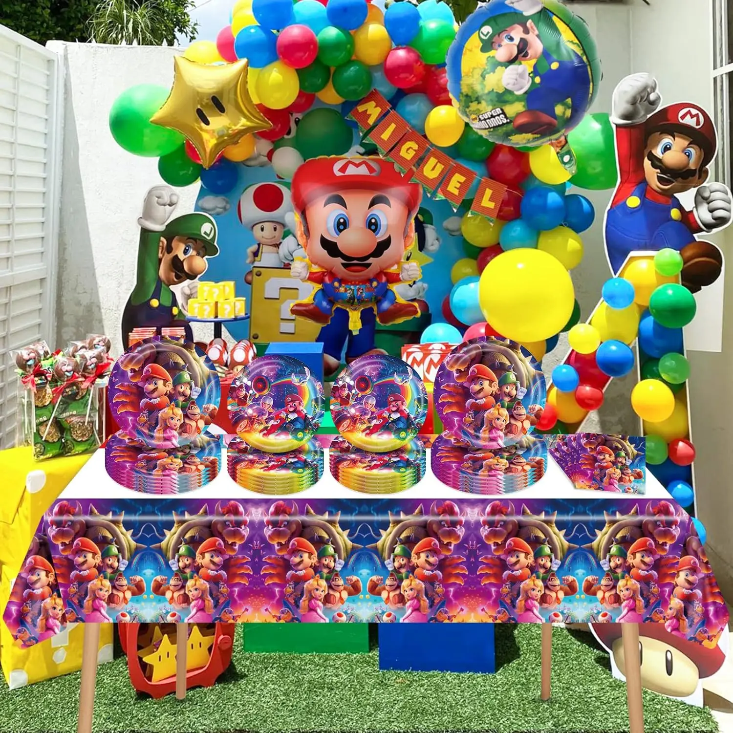 Super Mario Toalha De Mesa Descartável, Cobertura De Mesa, Toalha De Mesa, Decoração De Festa De Aniversário, Chuveiro De Bebê, Favores Para Crianças, Suprimentos