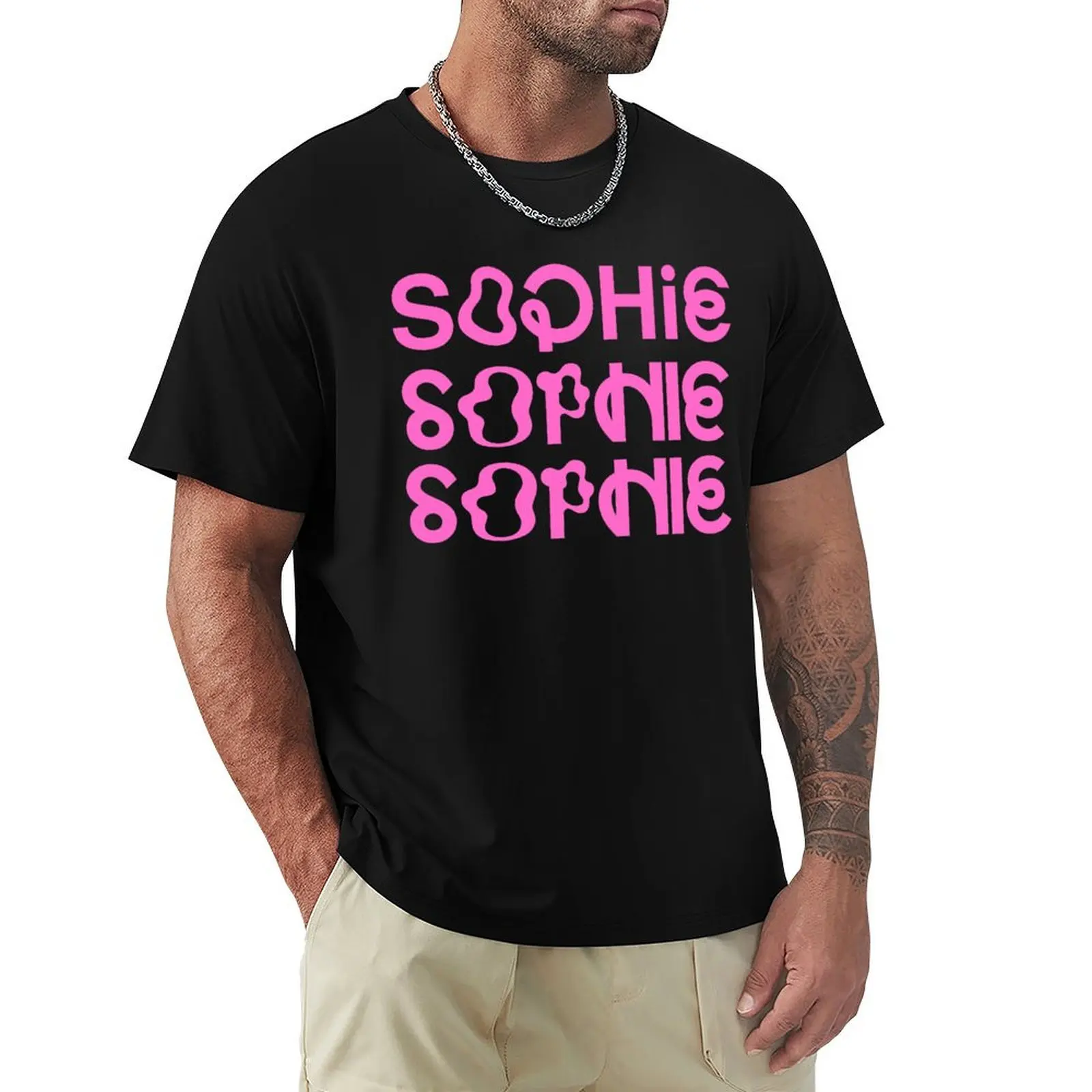 SOPHIE Logo Transformation (Pink) T-Shirt Basic All Season Solid T-Shirt