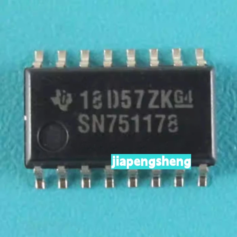 (1 Stück) sn751178nsr Siebdruck sn751178 Patch Sop-8 Treiber und Empfänger Chip neues Original