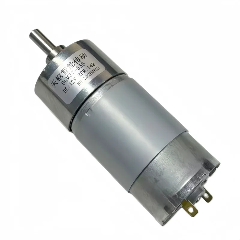 JGB37-555 DC Micro Speed Reduction Motor 12V 24V Gear Motor, with Bracket, Speed Controller and EU/US Power Supply