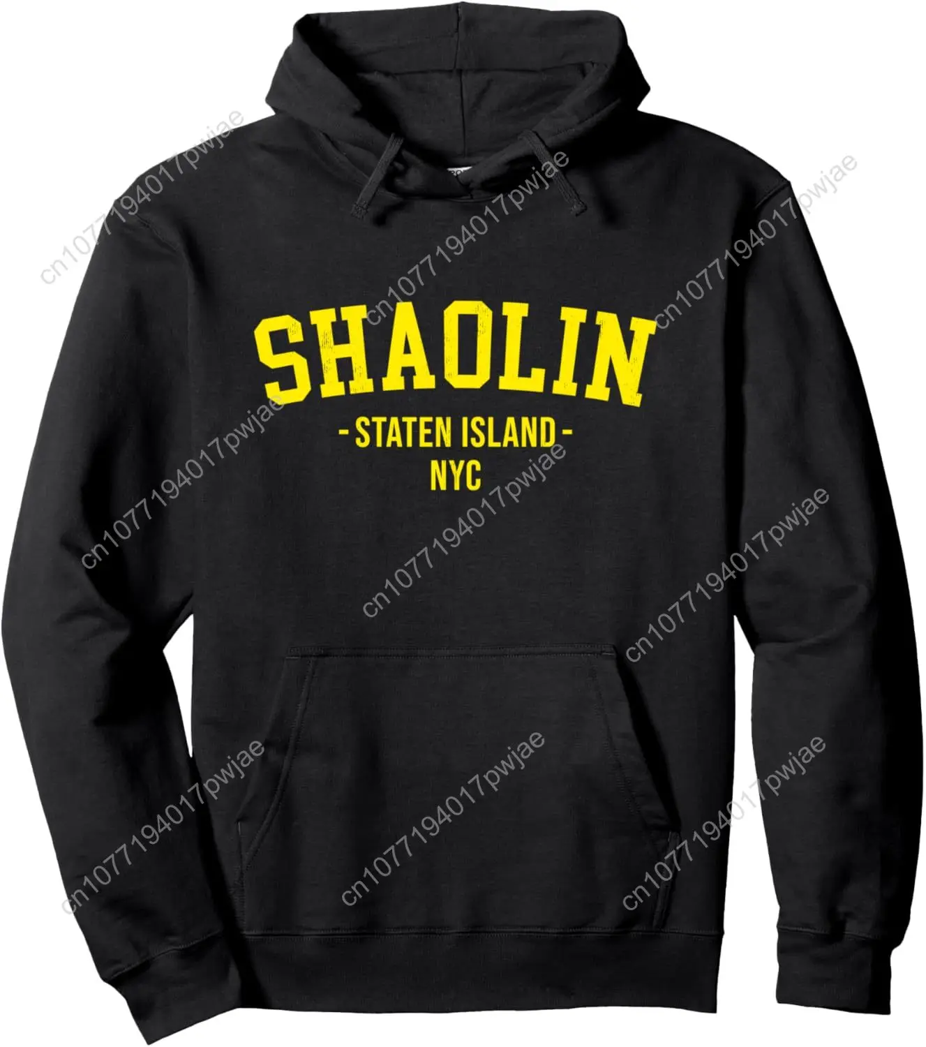 

Retro 90's Hip Hop Hoodie - Shaolin Staten Island NYC Pullover Hoodie