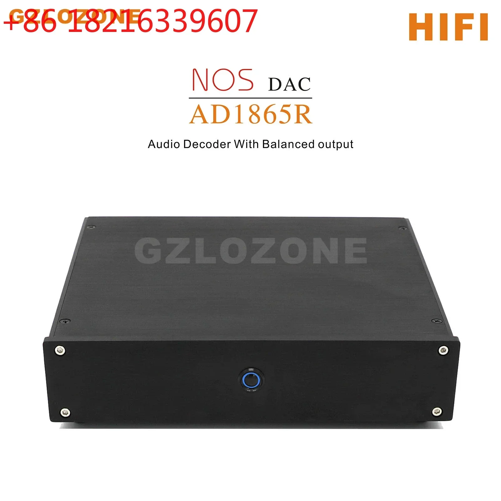 Updated version Finished Dual AD1865R NOS DAC Hifi Audio Decoder With Balanced output (with 4pcs MUSES02)