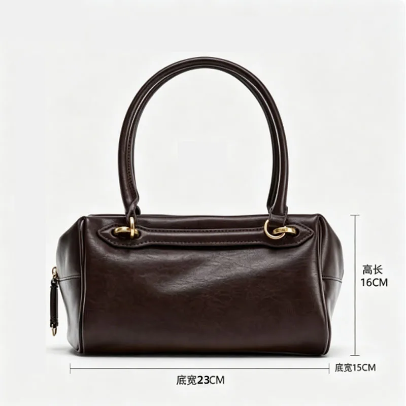 High Quality Cross-border Hot Selling Women's PU Small Crossbody Bag Light Luxury European Retro Style Zipper Closure Lock