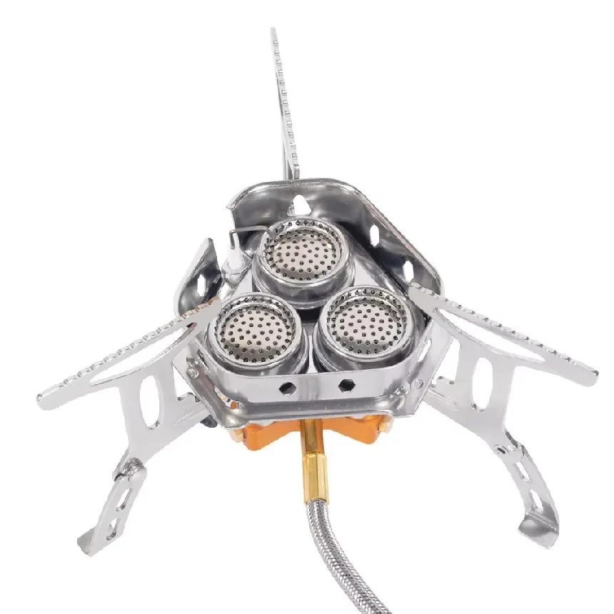 3-Head Camping Stove 4