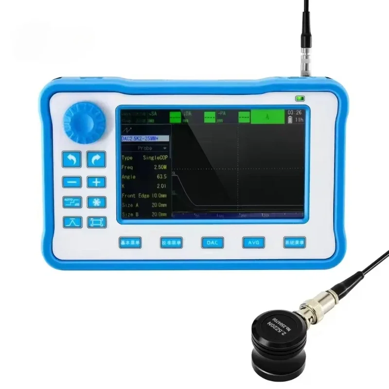 

Portable Digital Plastic Non-Destructive Testing Equipment Industrialesting Linear Machine Sensor 0~10m Ultrasonic Flaw Detector