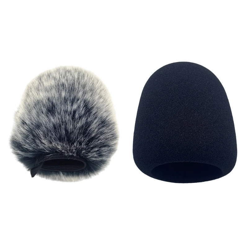 

Microphone Windshield Furry Windproof Windscreen for PodMic Microphone P8DC