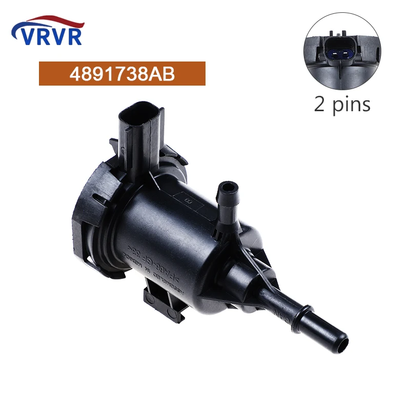 

4891738AB 2 Pins Vacuum Solenoid Valve For 2008-2017 Dodge Challenger Charger For Chrysler 300 04891738AA 4891738AA