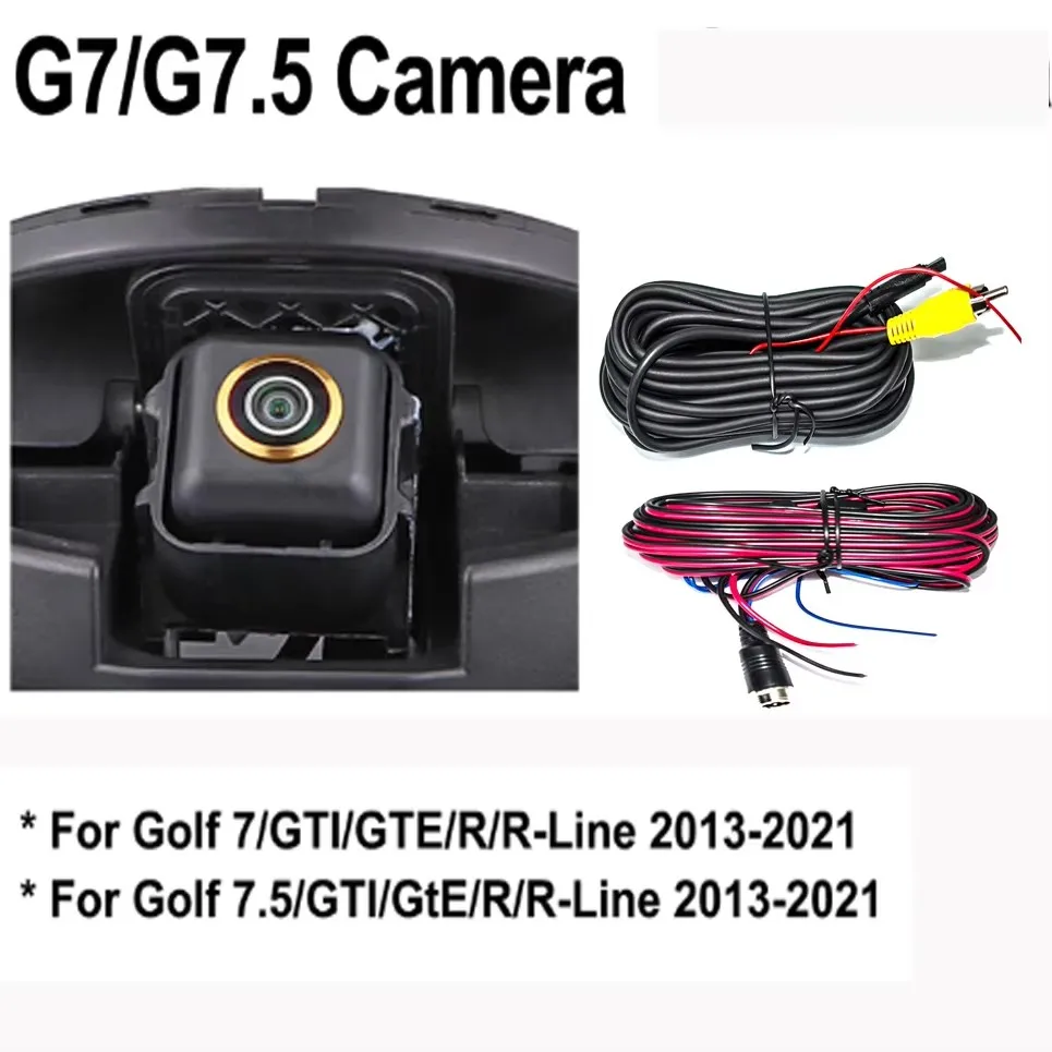 Gouden Fisheye 170 °   AHD 1080P Flip Emblem Reverse Backup Camera Voor VW Passat CC Golf 6/7/8 Magotan B6/B7/B8 Polo Kever EOS T-roc