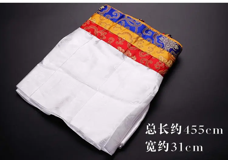 Tibetan Buddhist Temple Hotel Home Decoration Supplies Buddhism curtain Wall Table 4.5 Meters White