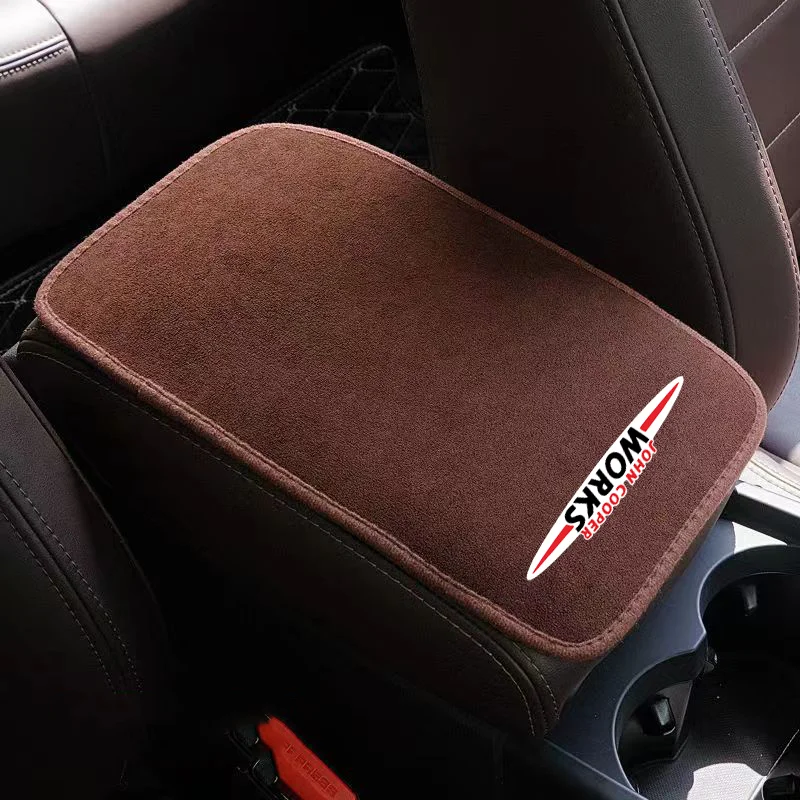 Suede Leather Armrest Mat Arm Rest Protection Cushion Auto Armrests For MINI Coopers JCW R55 R60 R61 F54 F55 F56 F57 F60