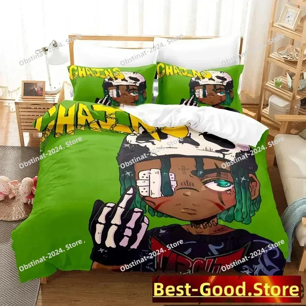 

3D Print Zillakami Rapper Bedding Set Printed Bed Set With Pillowcase Bed Duvet Cover Soft Single Double Queen Super King Size