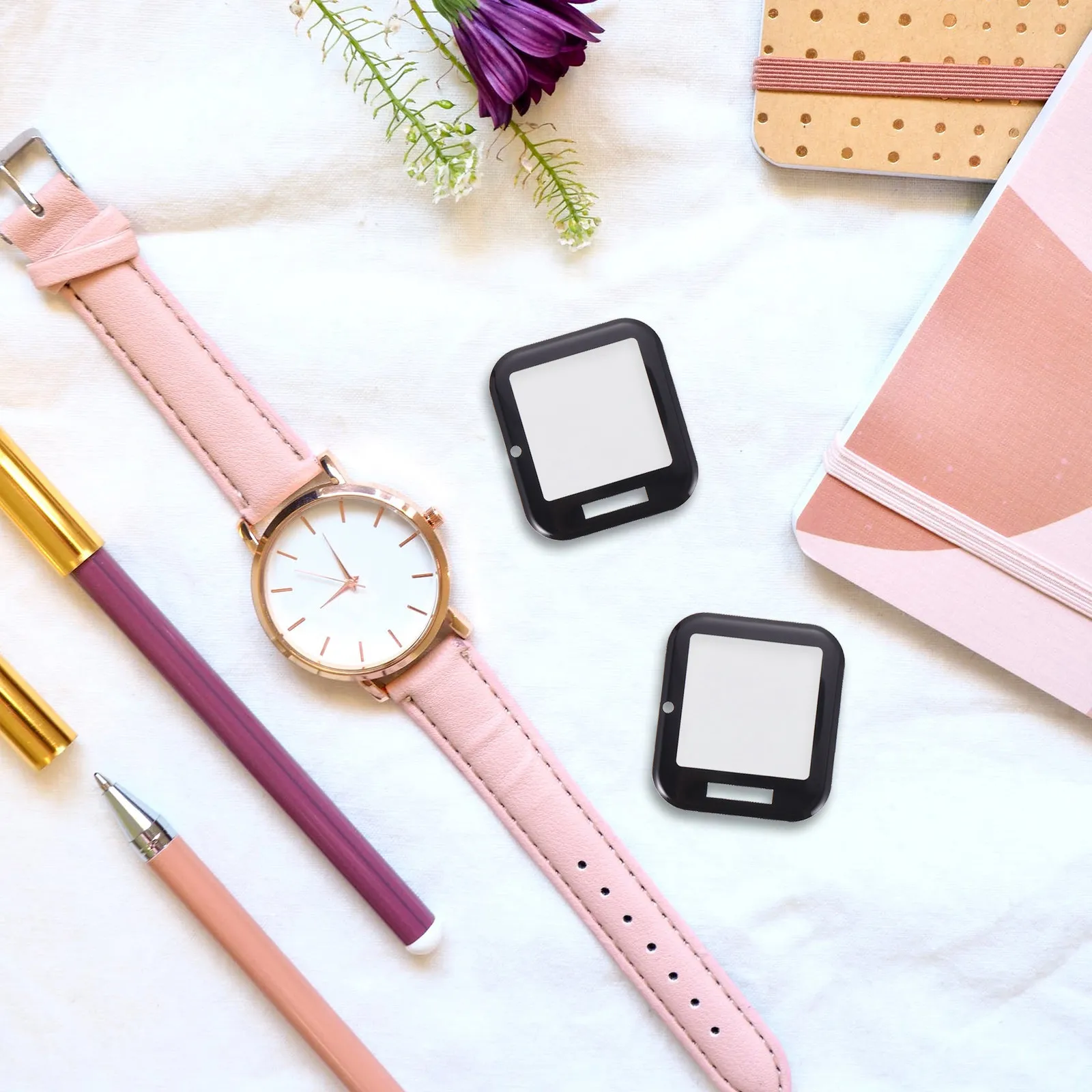 5Pcs Watch Screen Protector Ultra-Thin PVC Film for Smart Watch Anti-Scratch Anti-Smudge Easy Application Perfect Fit
