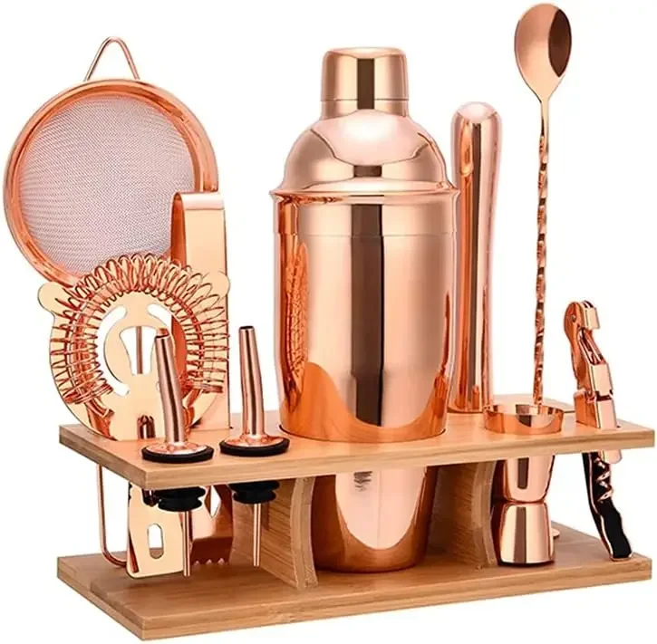 Bartender Kit 12-Piece Boston Cocktail Shaker Set Stainless Steel Drink Home DIY Suit For Mixed Drinks Martini Bar Tools