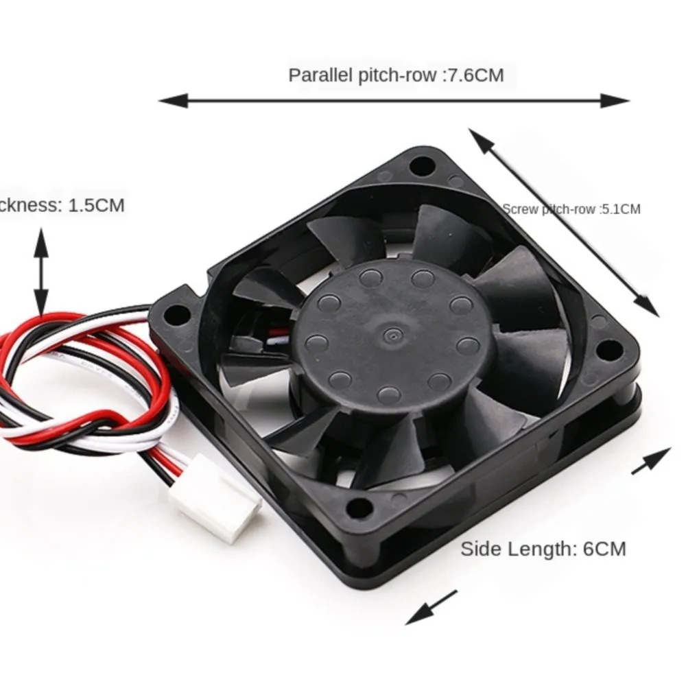 

for NMB 2406KL-04W-B10 60mm X 15mm DC 12V 6800RPM Dual Ball Bearing Cooling Fan Routers & Industrial Equipment