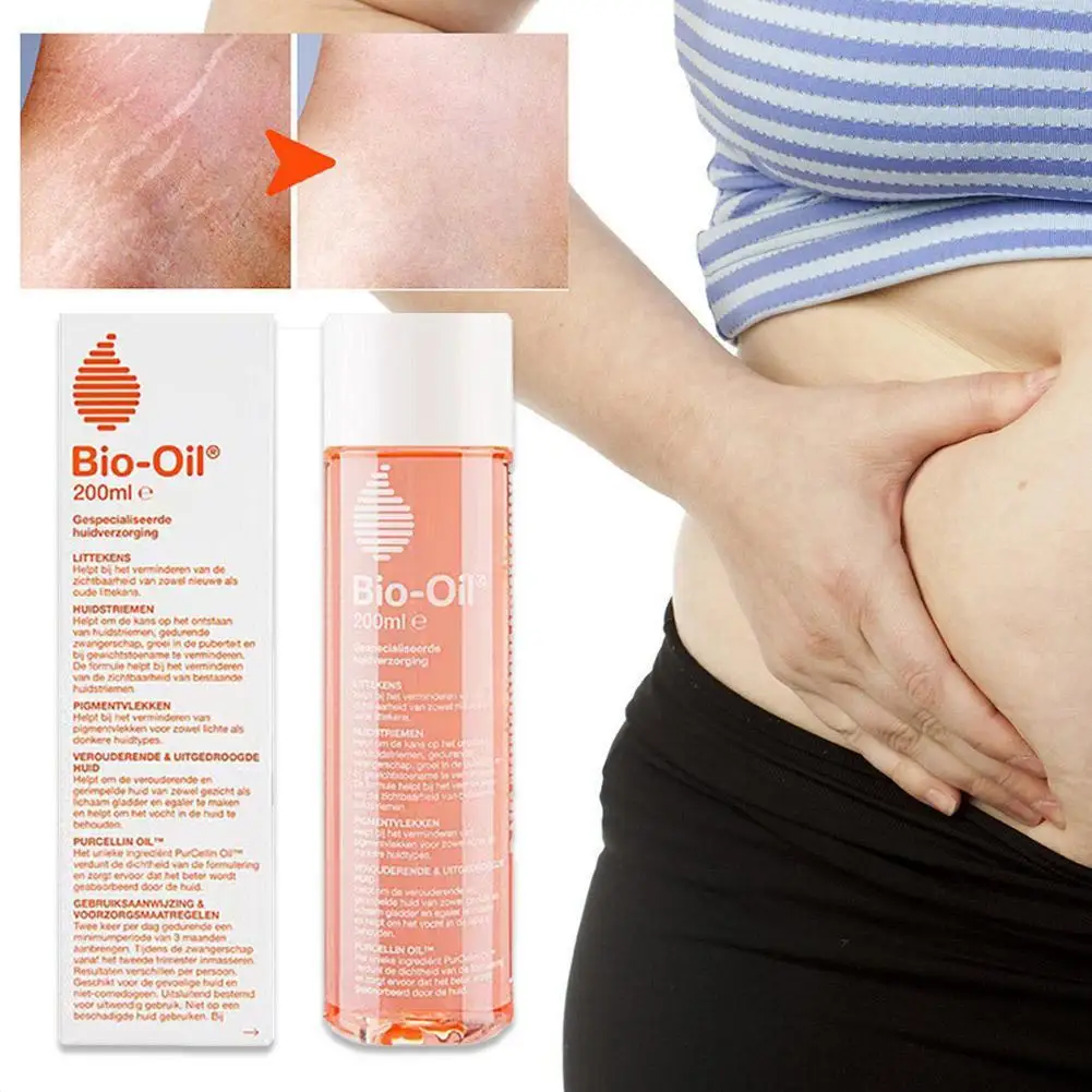 200ML Bio-Oil Body Skin Care Essential Oil Fades Stretch Marks Fades Facial Fine Tattoos Body Skin Oil Improves Uneven Skin Care