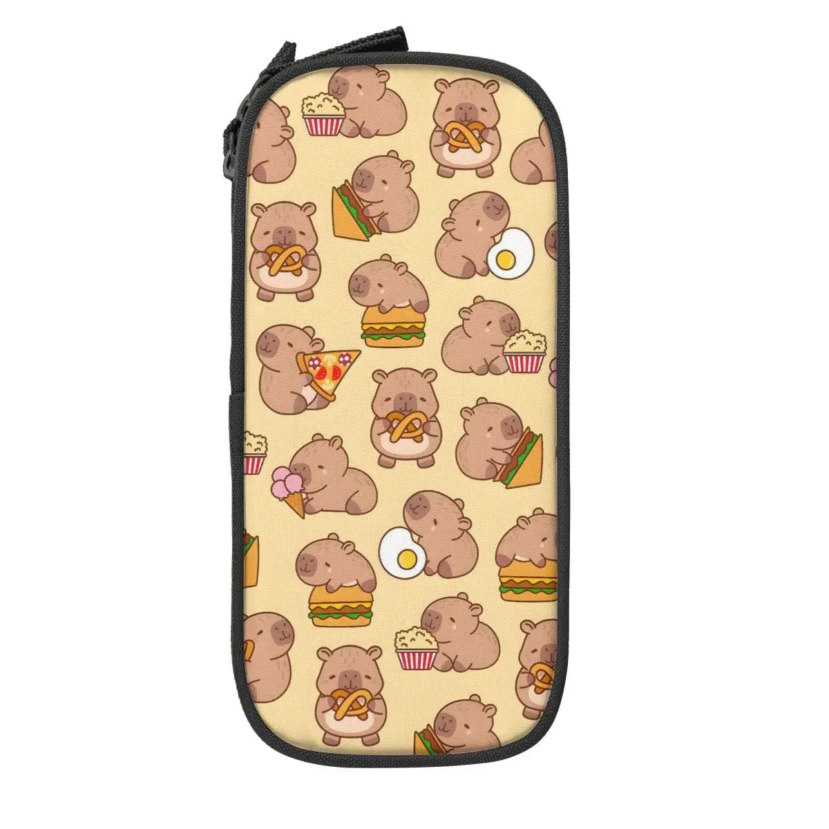 Custom Cute Giant Cavy Capybara Pencil Case for Boys Gilrs Large Storage Pen Box Bag School Supplies