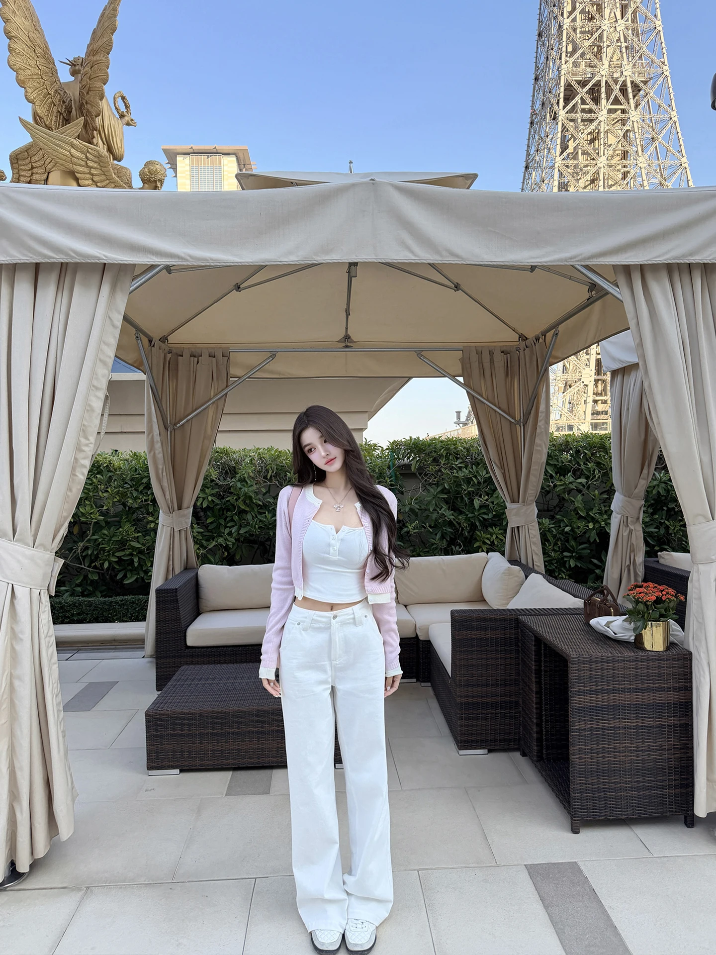 

Женские джинсы Ruoyu свободного кроя из хлопка, повседневные, прямые, с высокой талией, на пуговицах, универсальные