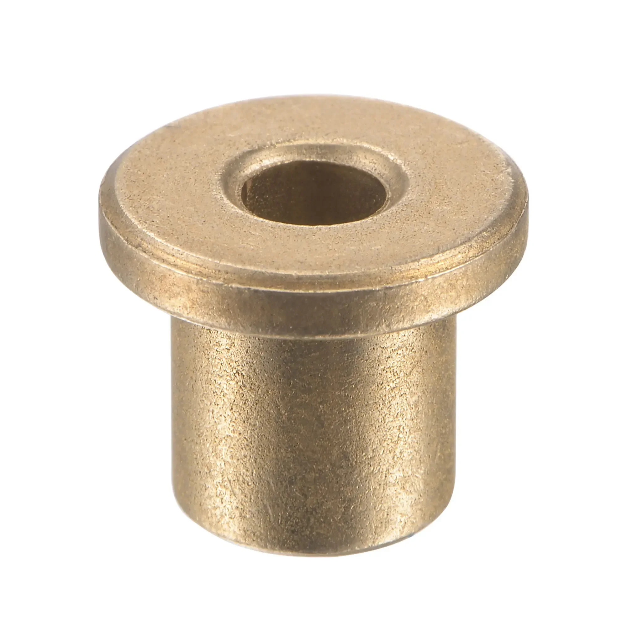 Flange Sleeve Bearings 4x8x10 Sintered Bronze Powder Metallurgy Oil Self-Lubricating Copper Brass Bushing Shaft ID4mm 6mm8mm10mm