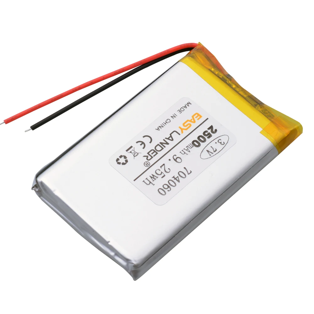 3,7 В 2500 мАч 704060   Батареи Литий-ионная полимерная аккумуляторная батарея для планшетных ПК Power Bank GPS Mp3 Mp4