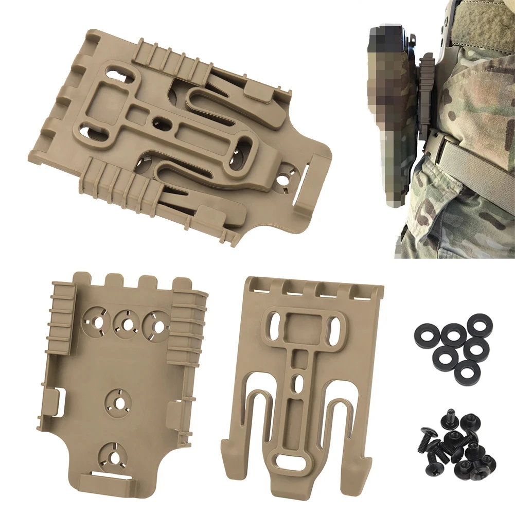 

Thigh Holster Accessories Quick Release Plate Gun Holster Platform Adapter System Kit with QLS 19 22 for Hunting CS Paintball