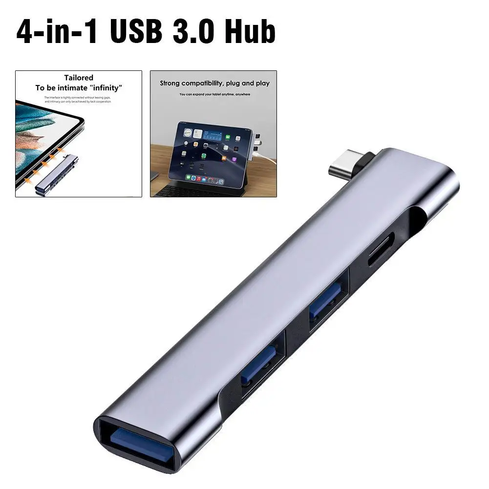 

4-in-1 USB C HUB 3.0 PD 60W Multi Ports USB Splitter OTG Adapter For Xiaomi Lenovo Pro 13 15 Air Pro Computer Accessorie