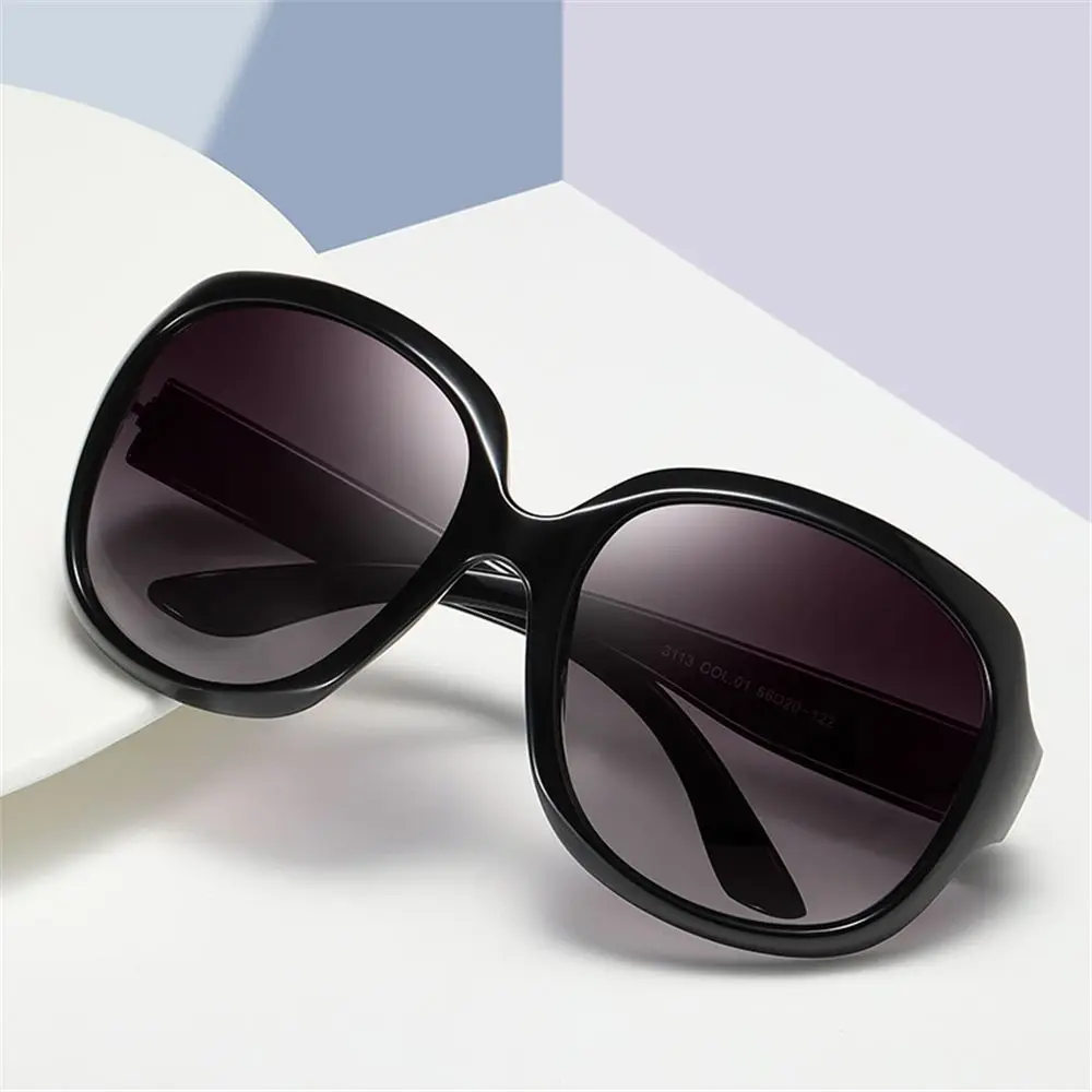 Oversized Sunglasses Shades Polarized Sunglasses for Women Square Elliptical Frame UV 400 Vintage Eyewear for Women & Men