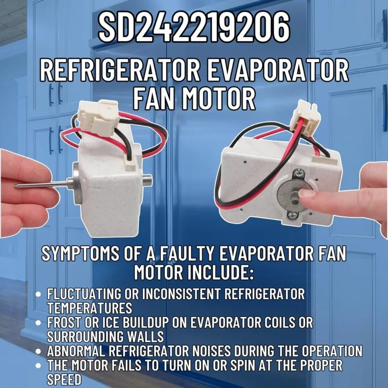 

【THANKSGIVING DAY】Replacement Evaporator Fan Blade 242219206-For Refrigerator- Fits Models 242219206-For AP6976197-PS12731386