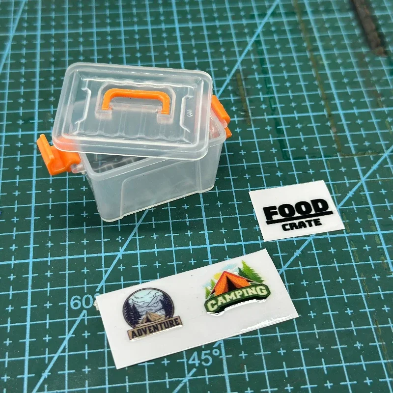1pcs Simulate Transparent Storage Box for 1/10 RC Crawler TRX4 MJX SCX10 RC4WD