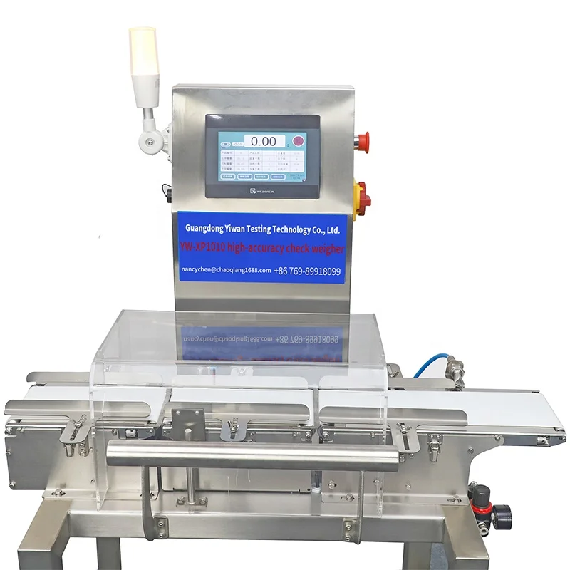 High Speed Touch Screen Automatic check weigher for Bread snack Industry weighing machine