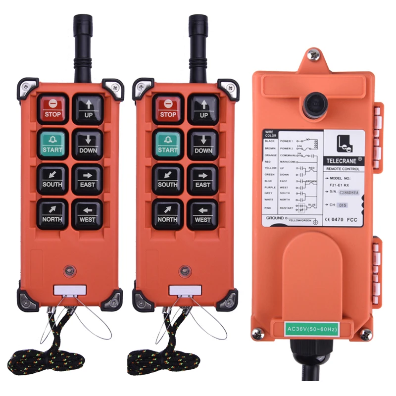 

F21-E1B telecrane wireless data 2 transmitter and 1 receiver remote control for hoist