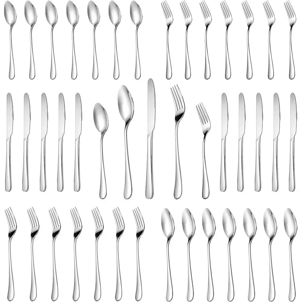 

30 Pcs Silverware Set Service for 6,Premium Stainless Steel Flatware Set,Mirror Polished Cutlery Utensil Sets,Durable Kitchen Ea