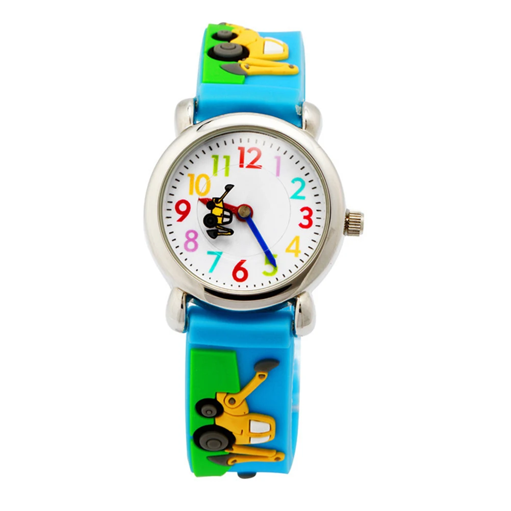 

Cartoon Watch Kids Lovely Toddler Watch Stainless Steel PVC Glass Adjustable Strap Children Wristwatch Birthday Gift