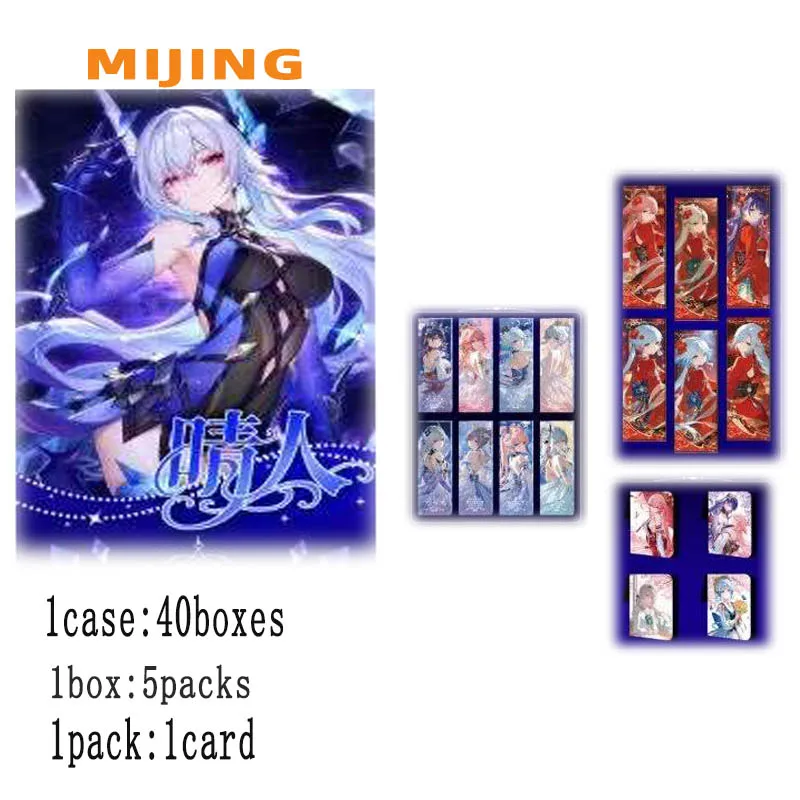 

Оптовая продажа, коллекция карт Goddess Story, коробка-бустер Mijing Wenchuang Wave 7, A5, карты для девочек, изысканные игровые карты, подарок для детей